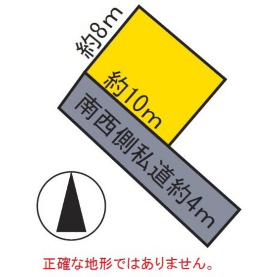 堅田1丁目土地（建物付） 間取図・土地図