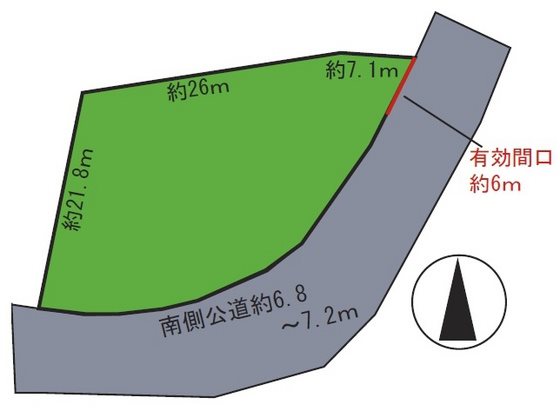 桔梗野1丁目土地 間取図・土地図
