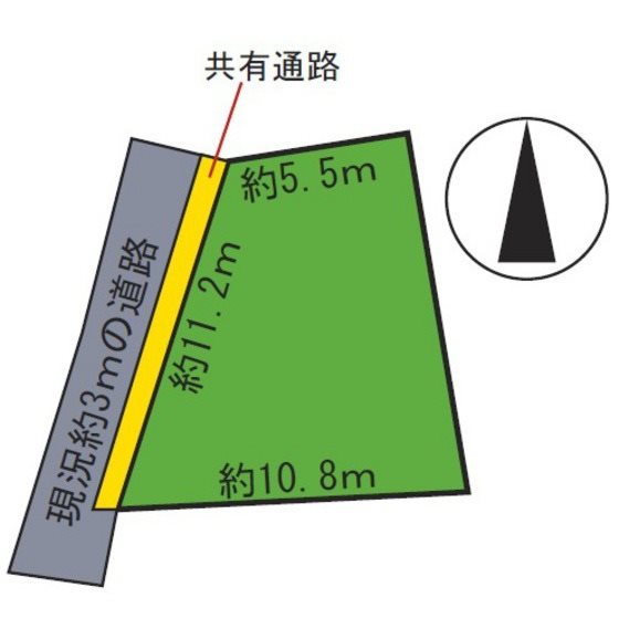 寒沢町土地 間取図・土地図