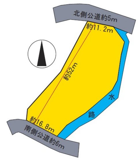 一野渡土地 間取図・土地図