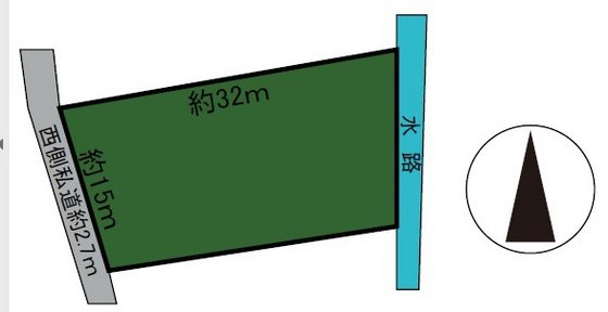 城南1丁目土地 間取図・土地図