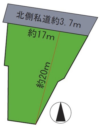 城南1丁目土地 間取図・土地図