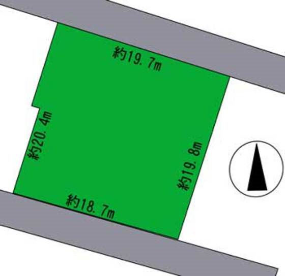自由ケ丘3丁目土地 間取図・土地図