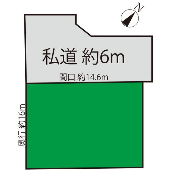 城南4丁目土地（建物付） 間取図・土地図