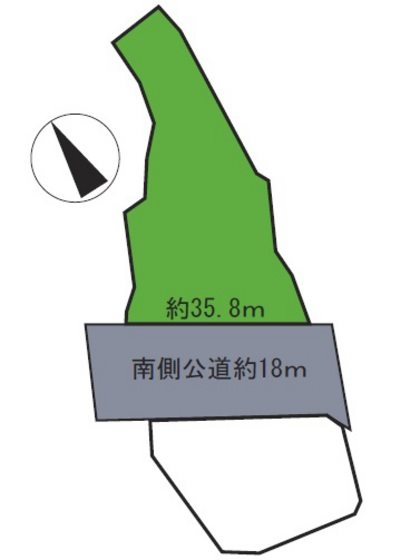 小比内3丁目土地 間取図・土地図