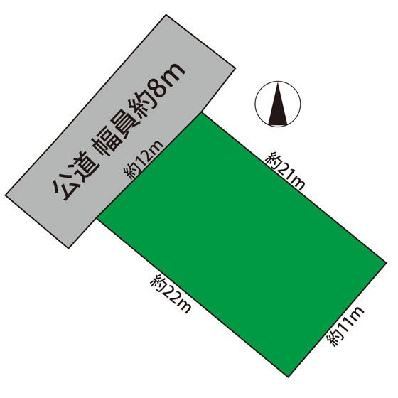 広野2丁目土地 間取図・土地図