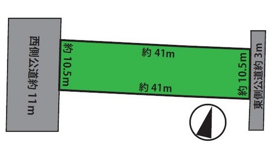 浜の町東2丁目土地 間取図・土地図