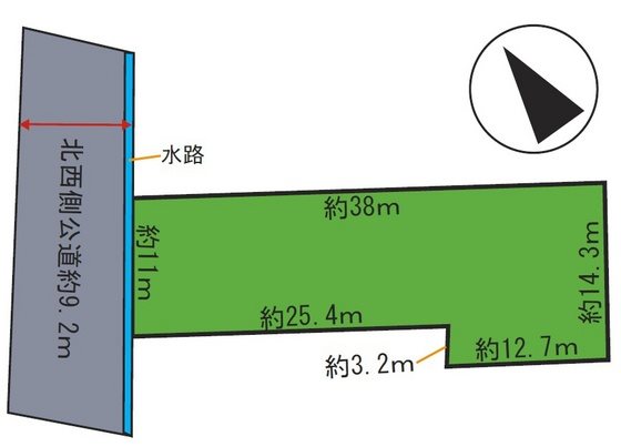 藤代4丁目土地 間取図・土地図