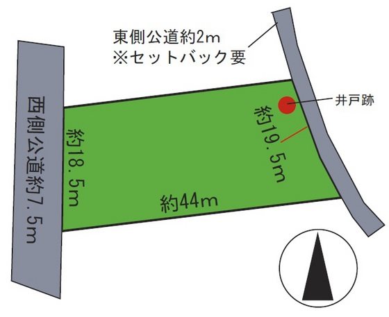 鼻和平岡土地 間取図・土地図