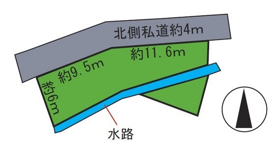 浜の町東3丁目土地 間取図・土地図