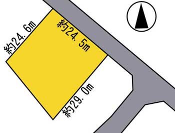 百沢字小松野土地 間取図・土地図