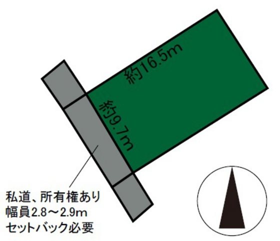 南富田町土地（建物付） 間取図・土地図