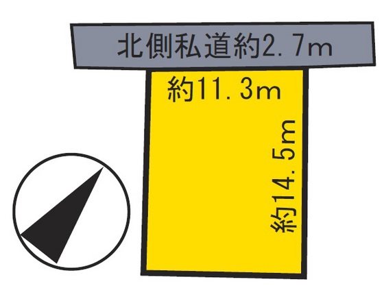 和田町土地 間取図・土地図