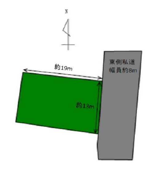 黒石市寺小路土地 間取図・土地図