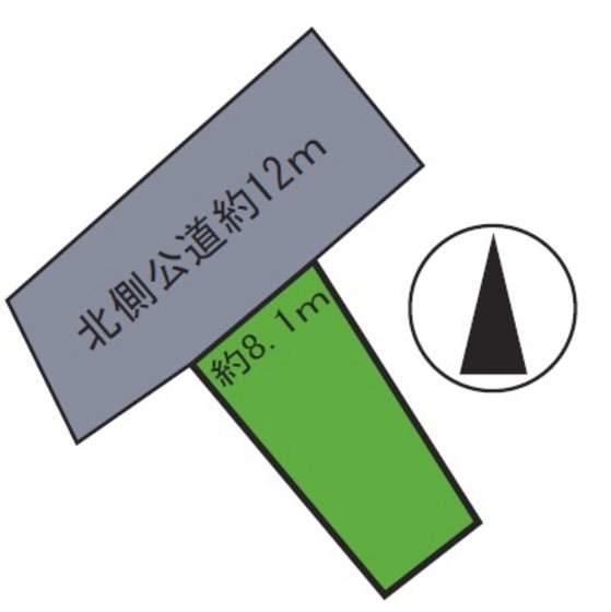 藤崎町四本松土地 間取図・土地図