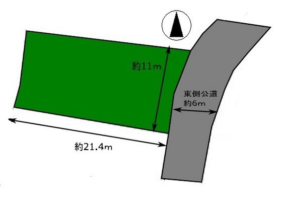 大鰐町下牡丹森土地 間取図・土地図