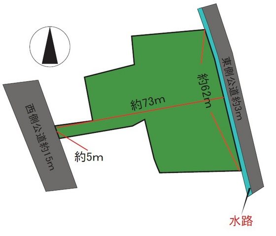 大鰐町八幡舘畳田土地 間取図・土地図