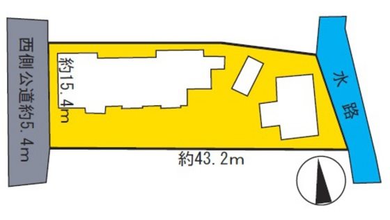 平川市日沼土地 間取図・土地図