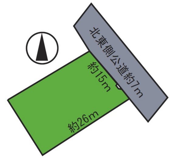 平川市葛川出口土地 間取図・土地図
