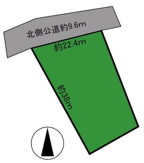 平川市新屋町土地 間取図・土地図
