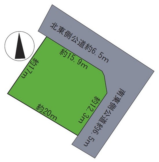 平川市切明山下土地 間取図・土地図