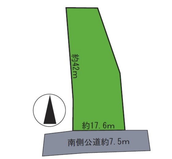 平川市大坊竹内土地 間取図・土地図