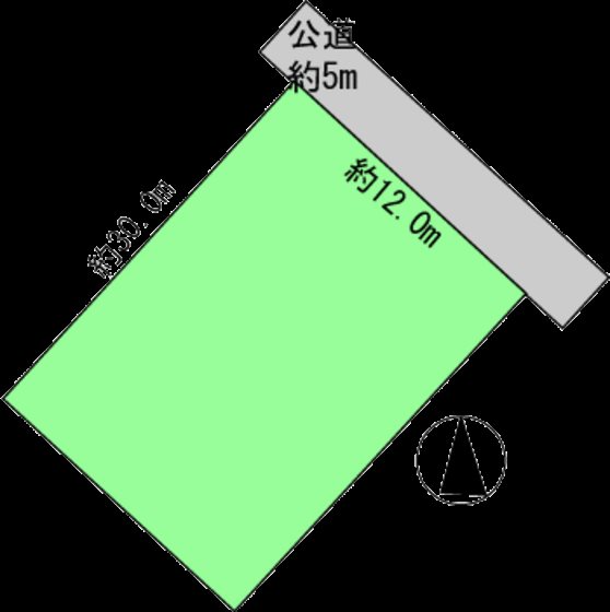 平川市碇ヶ関土地 間取図・土地図