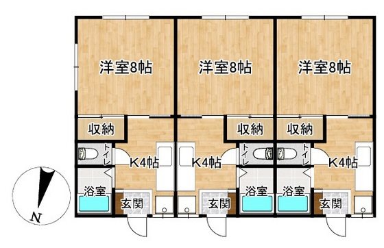 新寺町工藤ハイツ【収益物件】 間取図・土地図