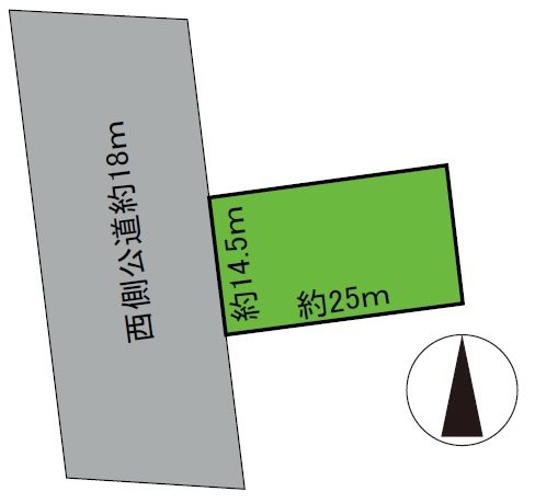 城東北1丁目土地建物付 間取図・土地図