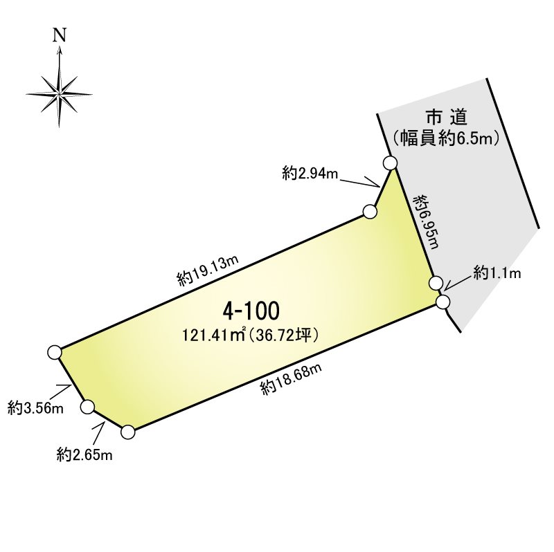 はまなす1丁目土地 間取図・土地図