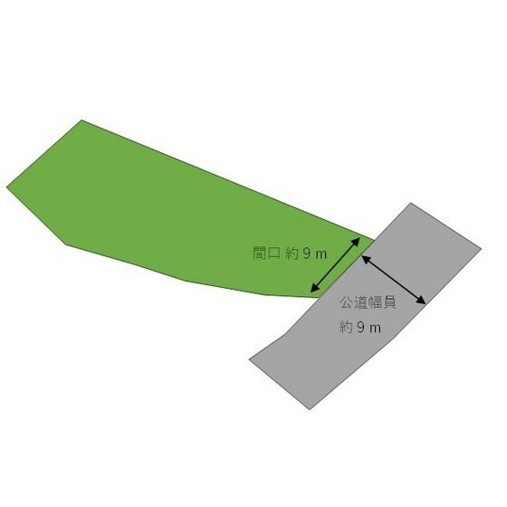 つがる市木造照日46番1他土地 間取図・土地図