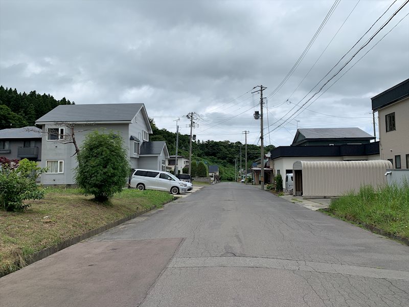高田朝日山売地 現地写真（前面道路含む現地写真）