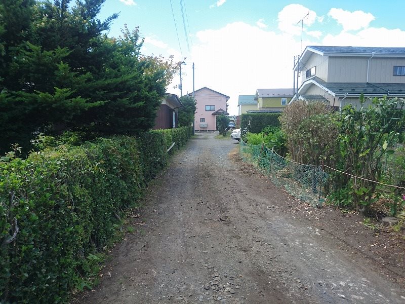 河原木字二階堀　売土地 現地写真（前面道路含む現地写真）