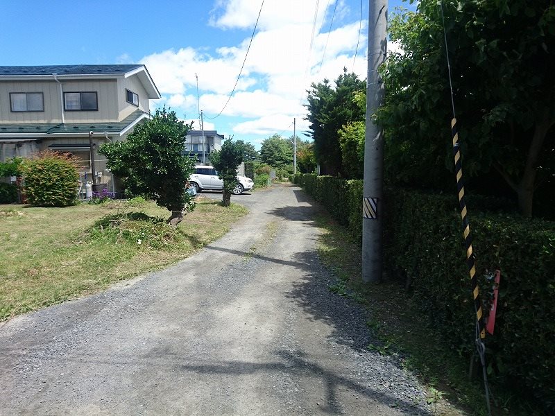 河原木字二階堀　売土地 現地写真（前面道路含む現地写真）
