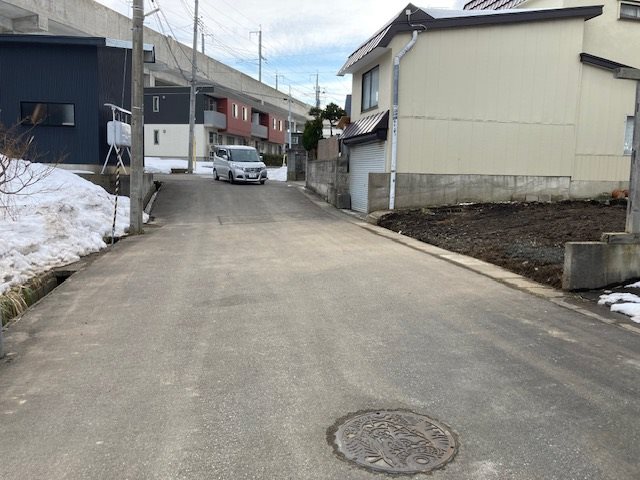 三内沢部土地 現地写真（前面道路含む現地写真）