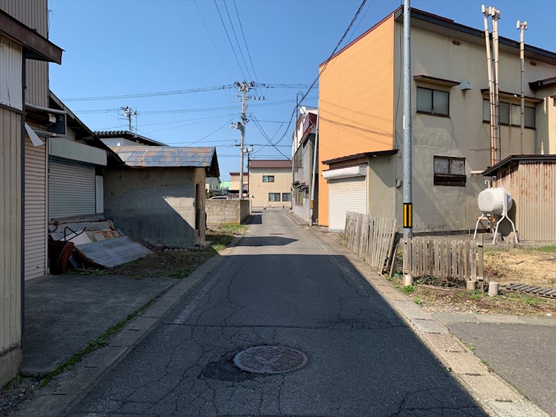 浪岡若松売地Ａ 現地写真（前面道路含む現地写真）