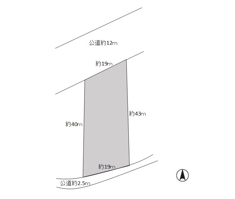 駒込桐ノ沢売地 間取図・土地図