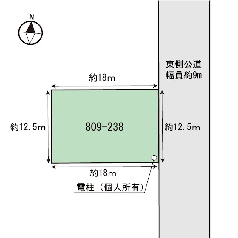 高田朝日山売地 間取図・土地図