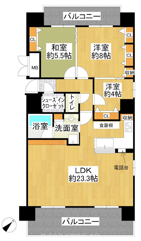 ポレスター弘前公園 間取図・土地図
