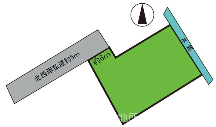 前坂赤井土地 間取図・土地図