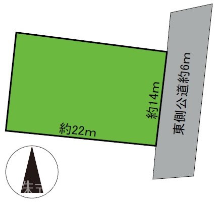 弘前市宮川２丁目土地 間取図・土地図