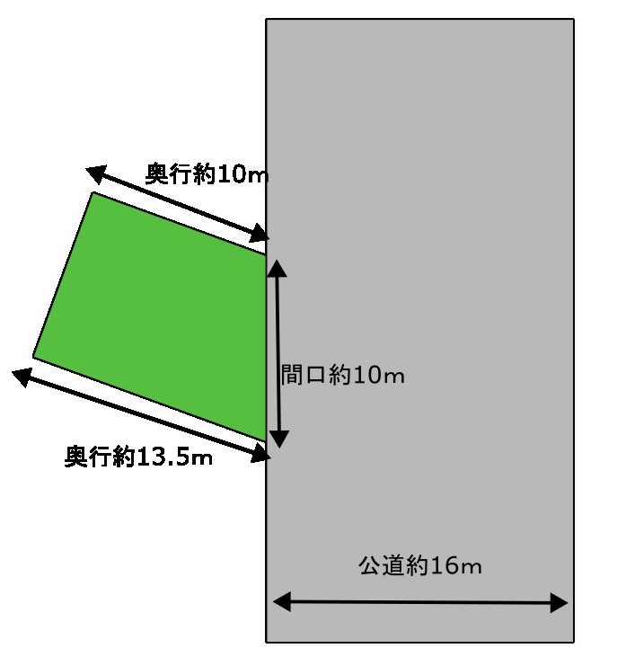 青森県五所川原市柳町41-3 間取図・土地図