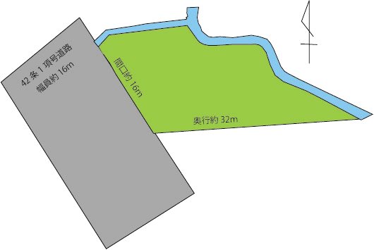 青森県弘前市石川春仕内 間取図・土地図