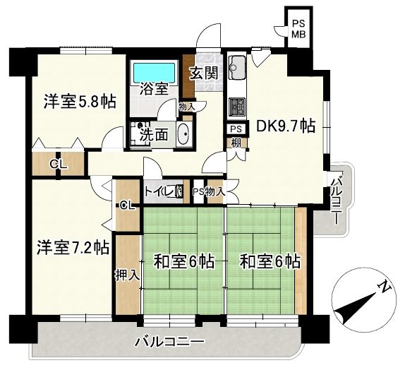 ライオンズマンション品川【収益物件】 間取図・土地図
