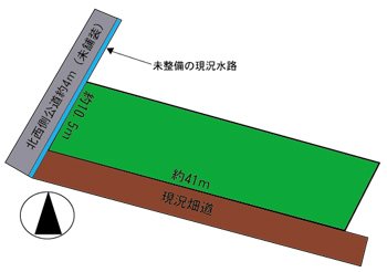 青森県弘前市館野１丁目 間取図・土地図