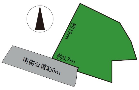 青森県南津軽郡大鰐町大鰐上牡丹森 間取図・土地図