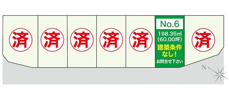サンスクエア下代野No.6（土地） 間取図・土地図