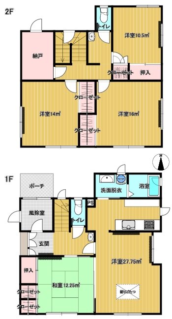 昴中古住宅 間取図・土地図
