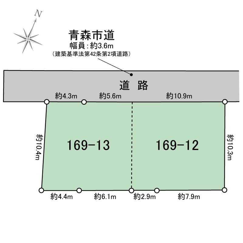 筒井八ツ橋売地（上物付） 間取図・土地図