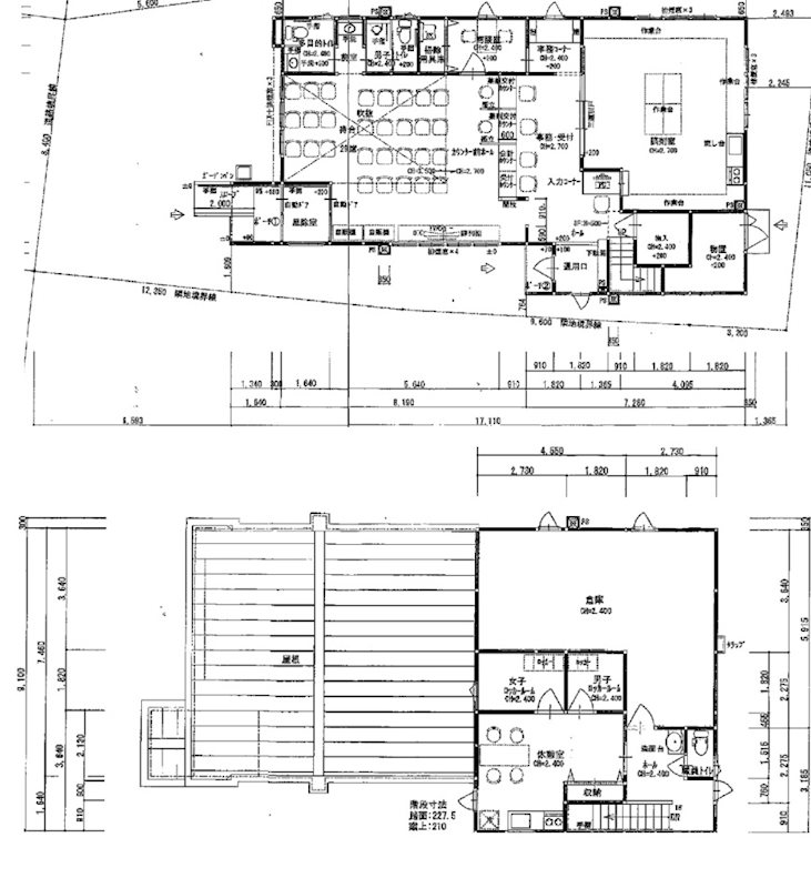 五所川原市弥生町　店舗 間取図・土地図